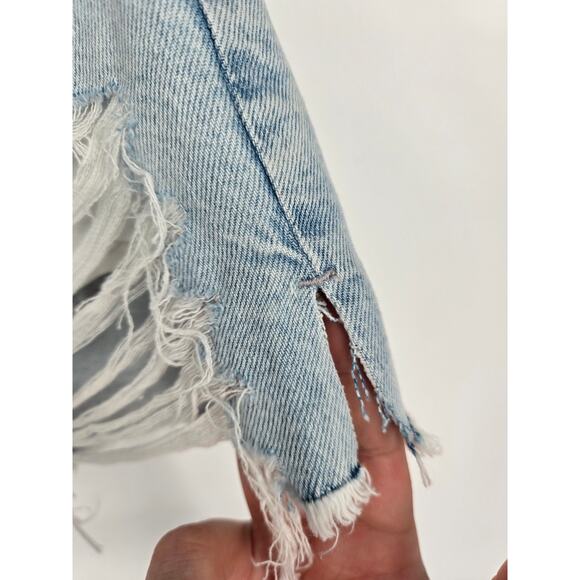 American Eagle Light Wash Strigid 90s Boyfriend Shorts Women's 10/30 NWT New - Picture 5 of 12